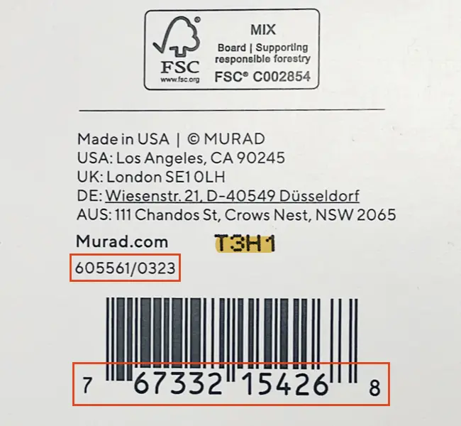 what is a batch code